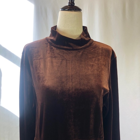 Vintage 1970s Virginia Slims V-Wear velour dress - Picture 3 of 6